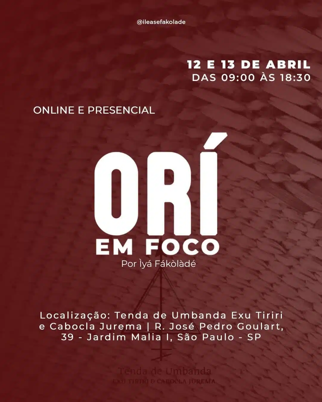 Workshop – Orí em Foco 2025 – 1ª Edição